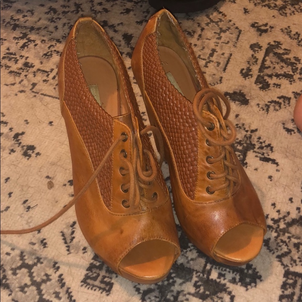 Cooperative Lace Up Wedges